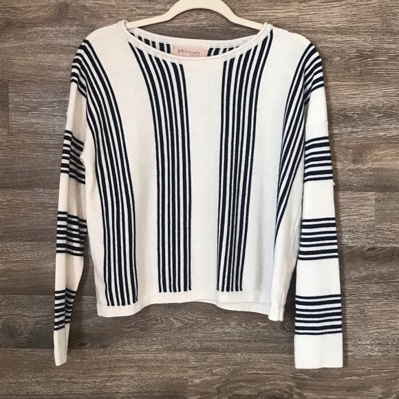 Philosophy Sweaters - Philosophy vertical striped sweater size M